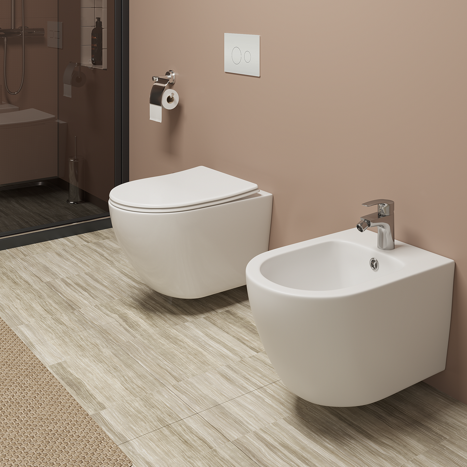 Унитаз подвесной TONI ARTI Russi с сиденьем с микролифтом