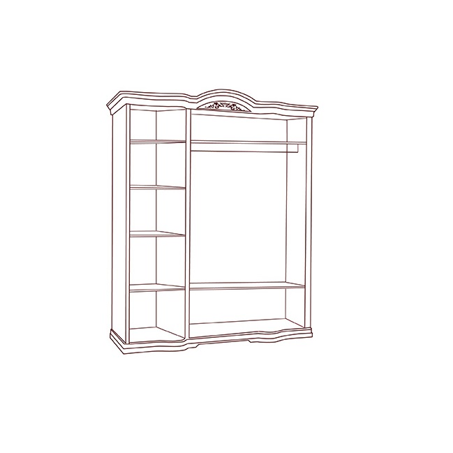 Шкаф Флориана 3-х дверный без зеркал, беж