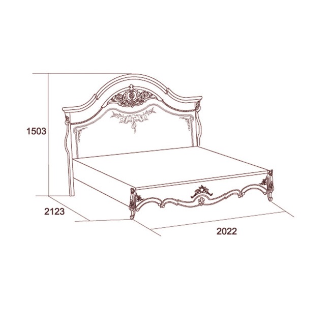 Кровать Престиж без н/с, 1600х2000, беж