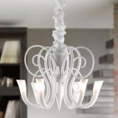 Подвесной светильник Godo S10 cristallo/bianco
