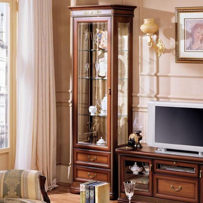 Шкаф 1-дв. для посуды, Джоконда орех