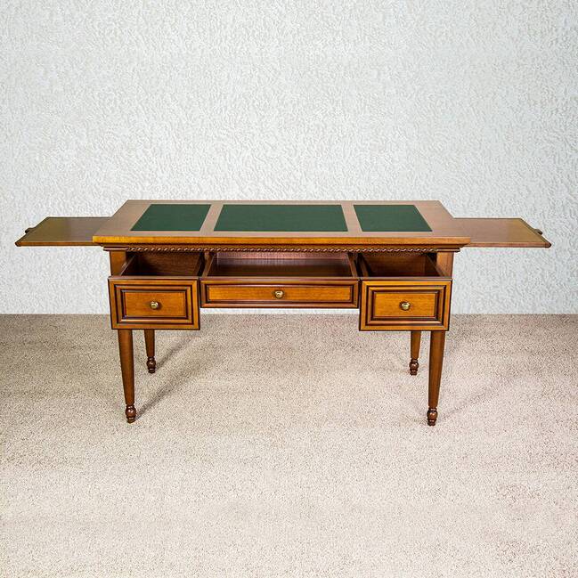 Стол письменный бестумбовый Lorenzo вишня