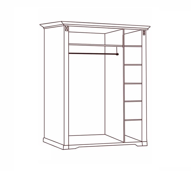 Шкаф Joconda 3-х дверный с зеркалами, Бьянко Шкаф Joconda 3-х дверный с зеркалами, Бьянко