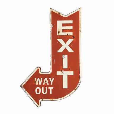 Табличка Exit