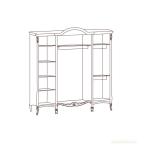 Шкаф Престиж 4-х дверный без зеркал, беж