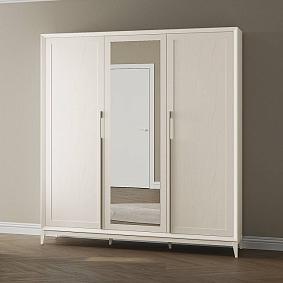 Шкаф Modena 3-х дверный с зеркалами, дуб сатин