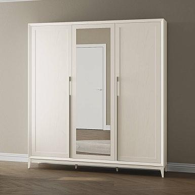 Шкаф Modena 3-х дверный с зеркалами, дуб сатин