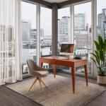 Стол письменный бестумбовый (без стекла) Lorenzo вишня