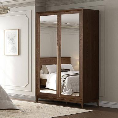 Шкаф Modena 2-х дверный с зеркалами, орех Мокко