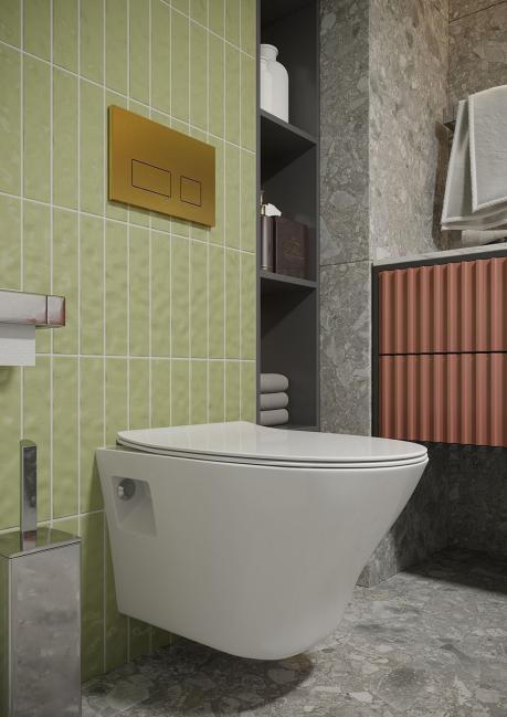 Унитаз подвесной TONI ARTI Lamoli с сиденьем с микролифтом