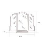 Зеркало к туалетному столу Флориана, беж