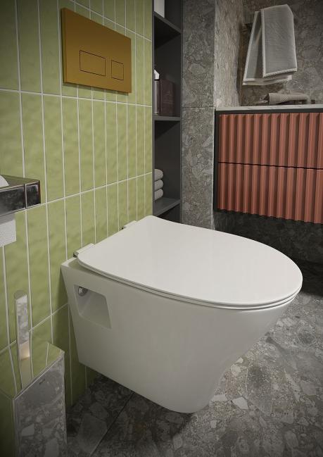 Унитаз подвесной TONI ARTI Lamoli с сиденьем с микролифтом