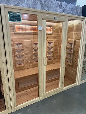 Трёхместная ИК сауна из кедра с керамическим нагревателем 