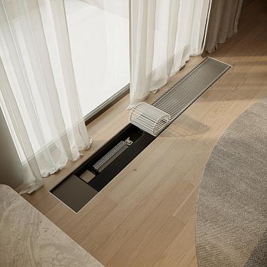 Внутрипольный Конвектор Бриз КЗТО 260x80x1000 U (5 Ал 12)