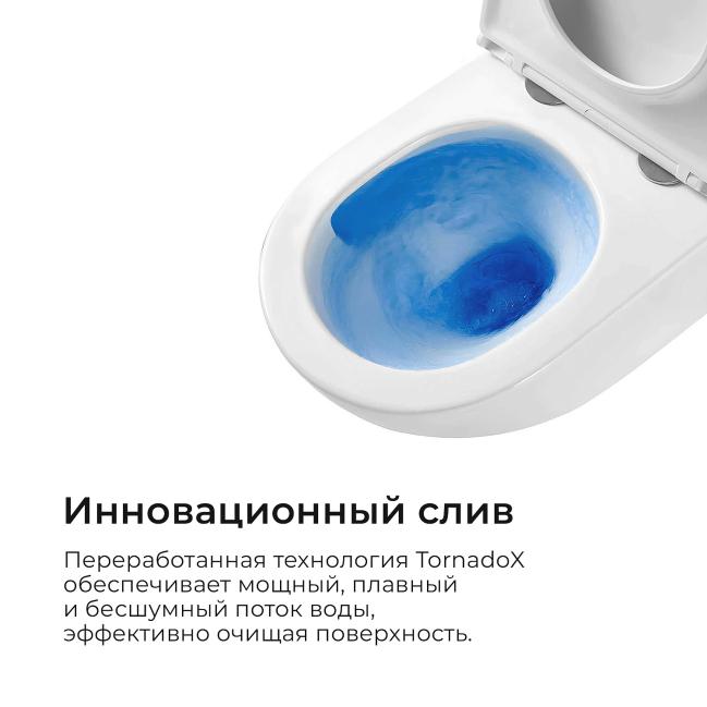 Унитаз подвесной TONI ARTI ESTETICA Milano со смывом торнадо, с микролифтом