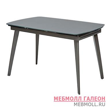 Стол обеденный дизайнерский полуовальный серый (арт 7040)