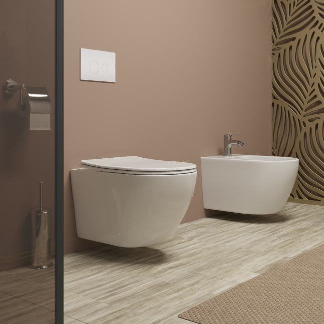 Унитаз подвесной TONI ARTI Russi с сиденьем с микролифтом