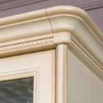 Шкаф 1-дверный с щитовыми полками Joconda крем