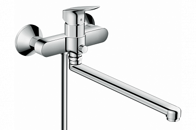 Смеситель для ванны Hansgrohe Logis, с длинным изливом