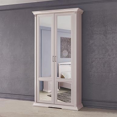 Шкаф Лоренцо 2-х дверный с зеркалами, пудра