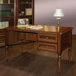 Стол письменный бестумбовый малый Joconda орех