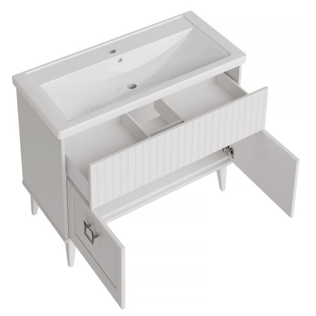 Комплект мебели для ванной Риола 100 с пеналом