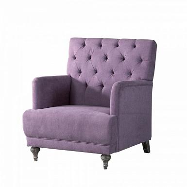 Кресло бархатное фиолетовое Marianne