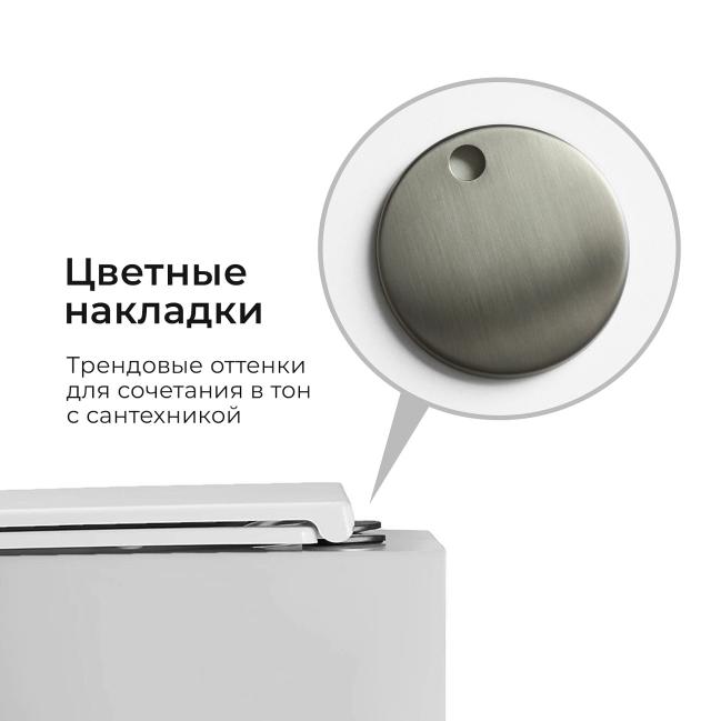 Унитаз подвесной TONI ARTI ESTETICA Milano со смывом торнадо, с микролифтом, накладка gun metal