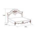 Кровать Престиж без н/с, 1800х2000, бежевый Кровать Престиж без н/с, 1800х2000, бежевый