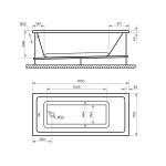 Акриловая ванна TONI ARTI Noche 170x70 Акриловая ванна TONI ARTI Noche 170x70
