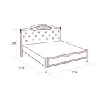 Кровать Флориана без н/с с мягким элементом, 1800х2000, беж