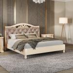 Кровать Флориана без н/с с мягким элементом, 1600х2000, беж