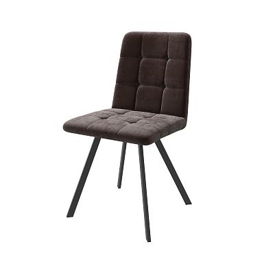 Стул РОММИ, КОРИЧНЕВЫЙ Б29/ЧЕРНЫЙ