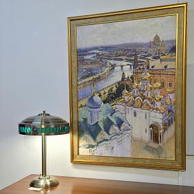 Репродукция на холсте. Вид на Москву. Николай Гриценко.  97х72