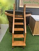 Банный чан из нержавеющей стали ⌀2000 мм на подставке с ветрозащитой и печью СТЗ