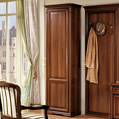 Шкаф однодверный левый для прихожей, Джоконда орех