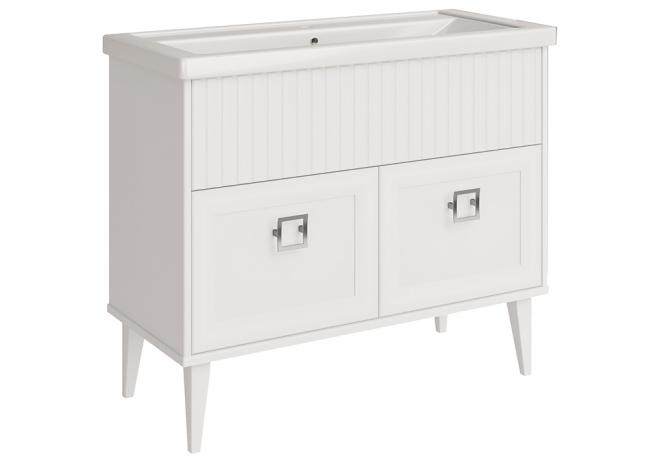 Комплект мебели для ванной Риола 100 с пеналом