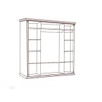 Шкаф Лоренцо 4-х дверный, дуб сторсанд Шкаф Лоренцо 4-х дверный, дуб сторсанд