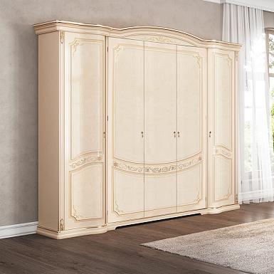 Шкаф Флориана 5-ти дверный без зеркал, беж