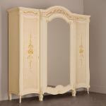 Шкаф Престиж 4-х дверный с зеркалами, беж
