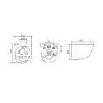 Унитаз подвесной Lemark GLAZER 9614003 Торнадо 3.0