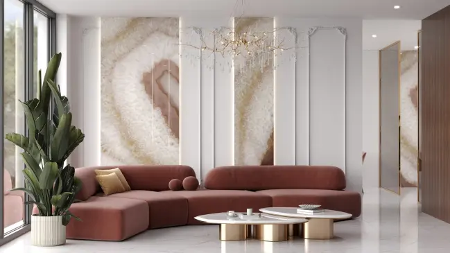 Панель Alumoart Agat Crystal Mauve Rose