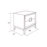 Тумба прикроватная Modena, орех Мокко 