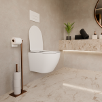 Унитаз подвесной TONI ARTI ESTETICA Milano со смывом торнадо, с микролифтом, накладка медь Унитаз подвесной TONI ARTI ESTETICA Milano со смывом торнадо, с микролифтом, накладка медь