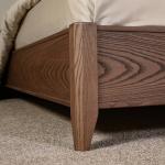 Кровать двойная с мягким элементом, без н/с 1600х2000 Modena, орех Мокко