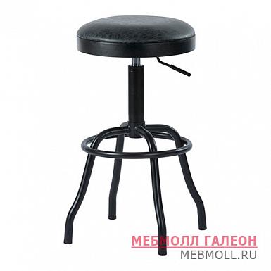 Барный стул на металлокаркасе с черными ножками (арт 7805)