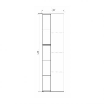 Шкаф-колонна для ванной комнаты Милан 40