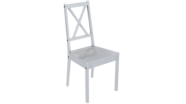 Стул НИКА-3, БЕЛЫЙ/БЕЛЫЙ МАТОВЫЙ Ж/С
