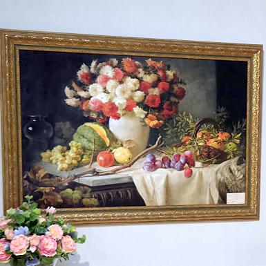 Репродукция на холсте. Натюрморт. Н. Сверчков.  100х70