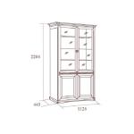 Шкаф для книг двухдверный Joconda орех